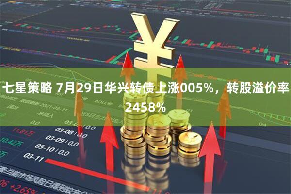 七星策略 7月29日华兴转债上涨005%，转股溢价率2458%