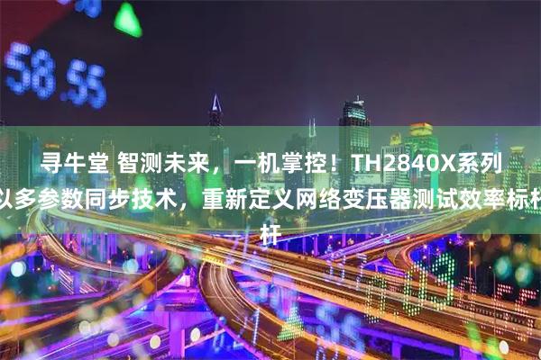 寻牛堂 智测未来，一机掌控！TH2840X系列以多参数同步技术，重新定义网络变压器测试效率标杆
